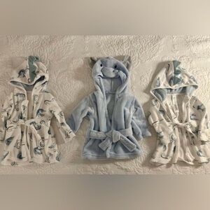 Carter's Dinosaur and Animal Robe Bundle, Set of 3, 0-9 months